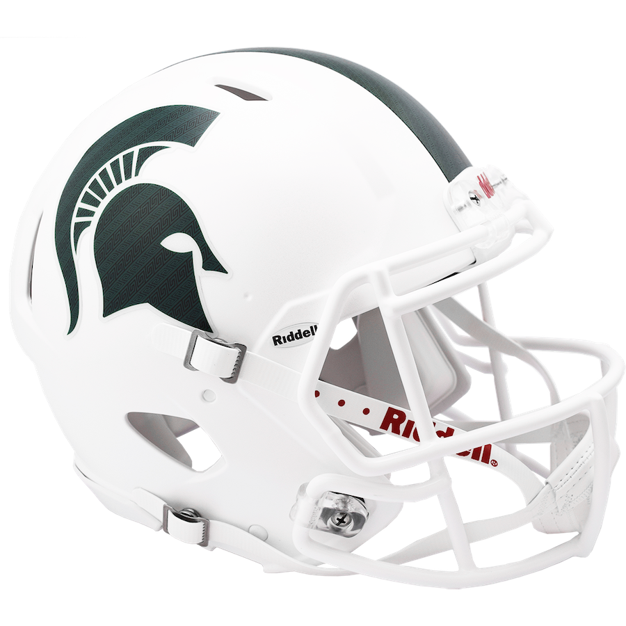 Michigan State Spartans SPEED Revolution Authentic Football Helmet - WHITE