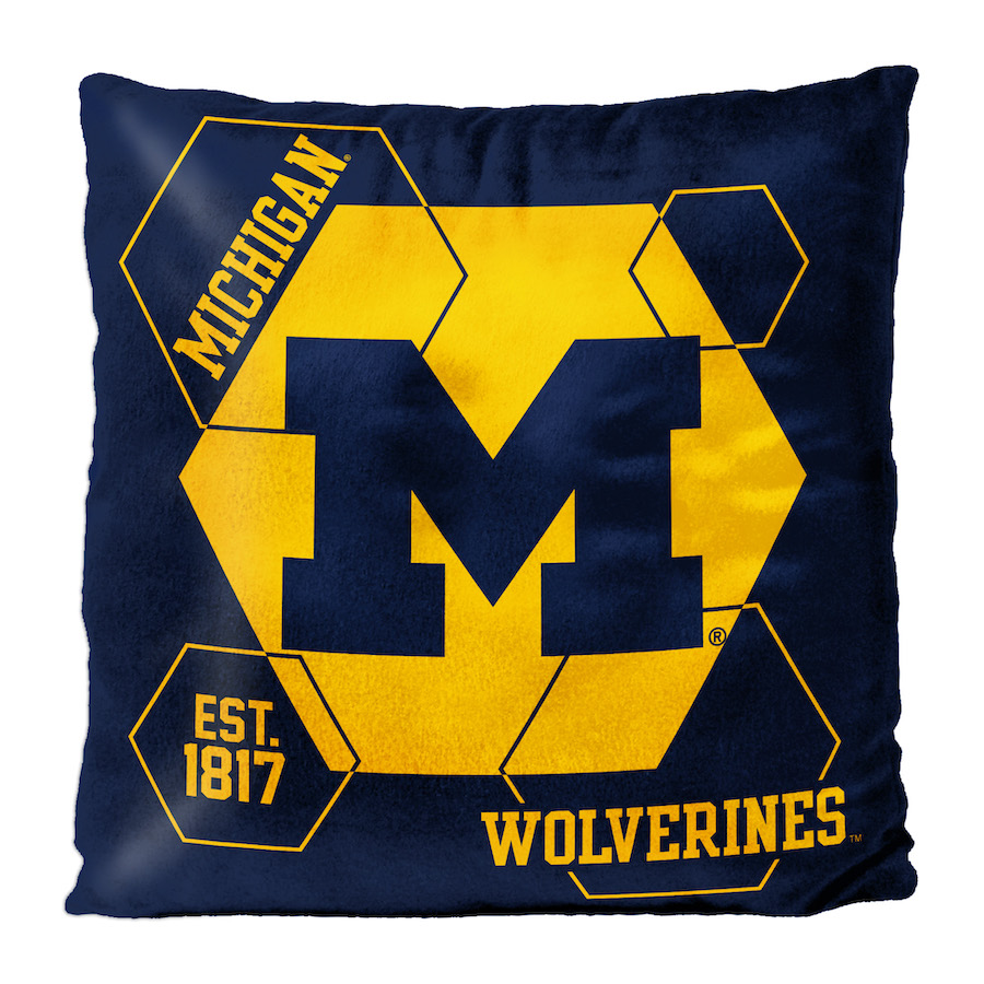 Michigan Wolverines Velvet REVERSE Pillow