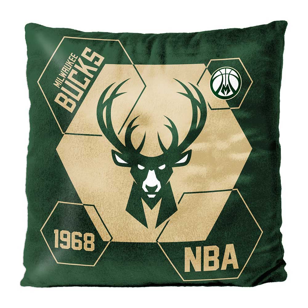 Milwaukee Bucks Velvet REVERSE Pillow
