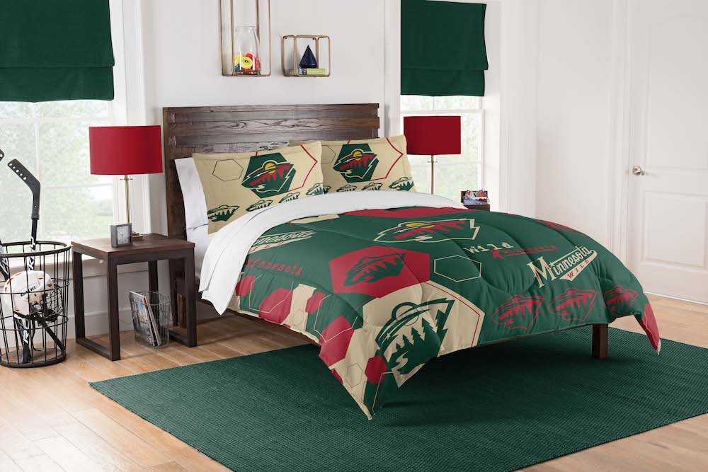 Minnesota Wild QUEEN/FULL size Comforter and 2 Shams