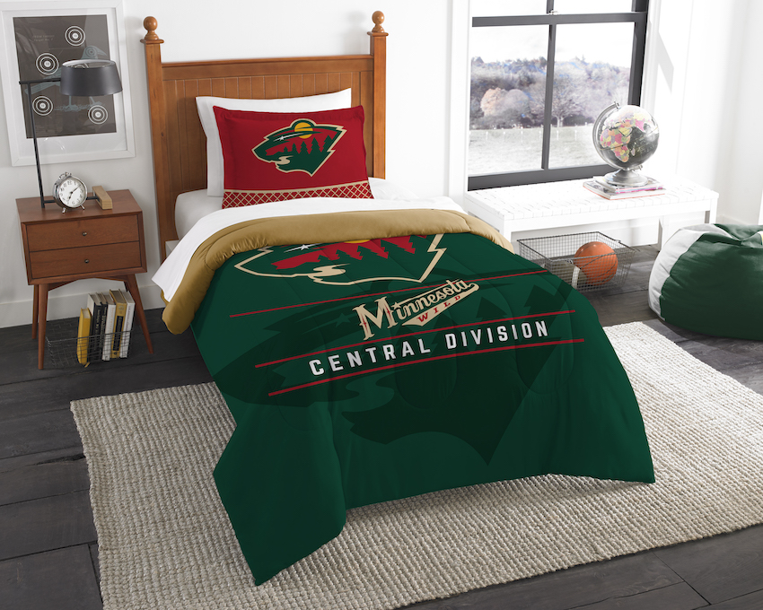 Minnesota Wild Twin Comforter Set with Sham