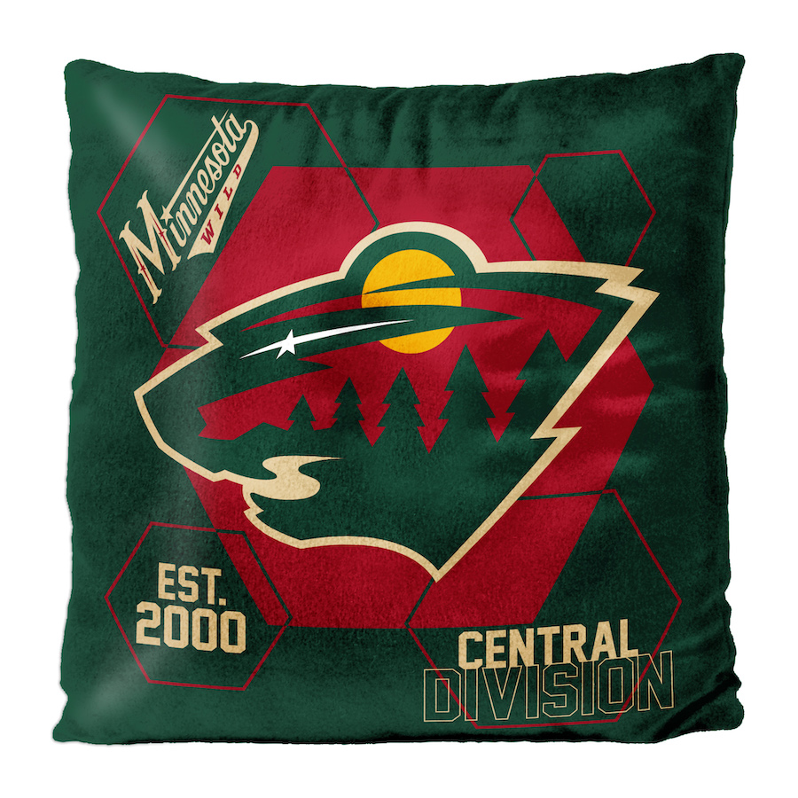 Minnesota Wild Velvet REVERSE Pillow
