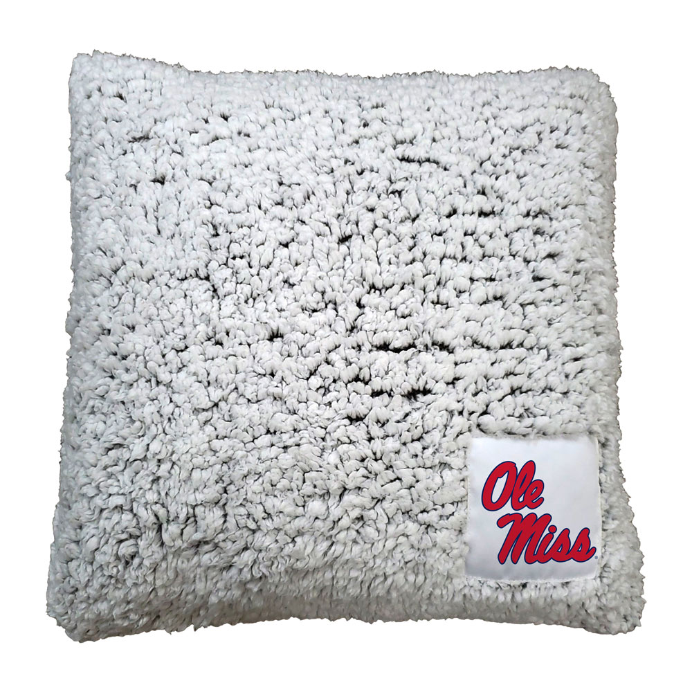 Mississippi Rebels Frosty Throw Pillow