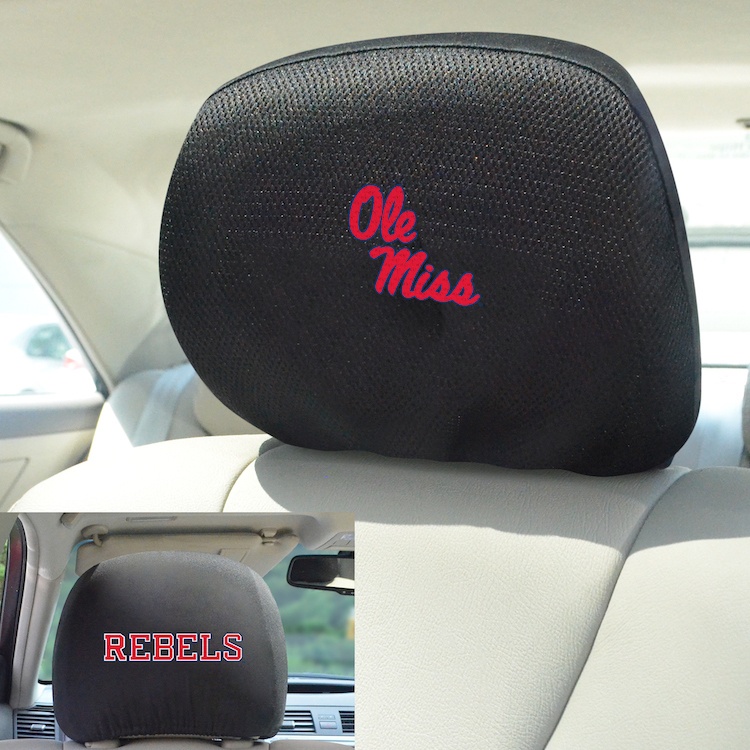 Mississippi Rebels Head Rest Covers