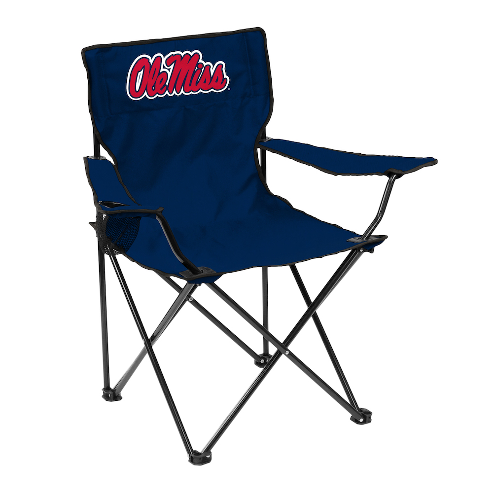 Mississippi Rebels QUAD style logo folding camp chair