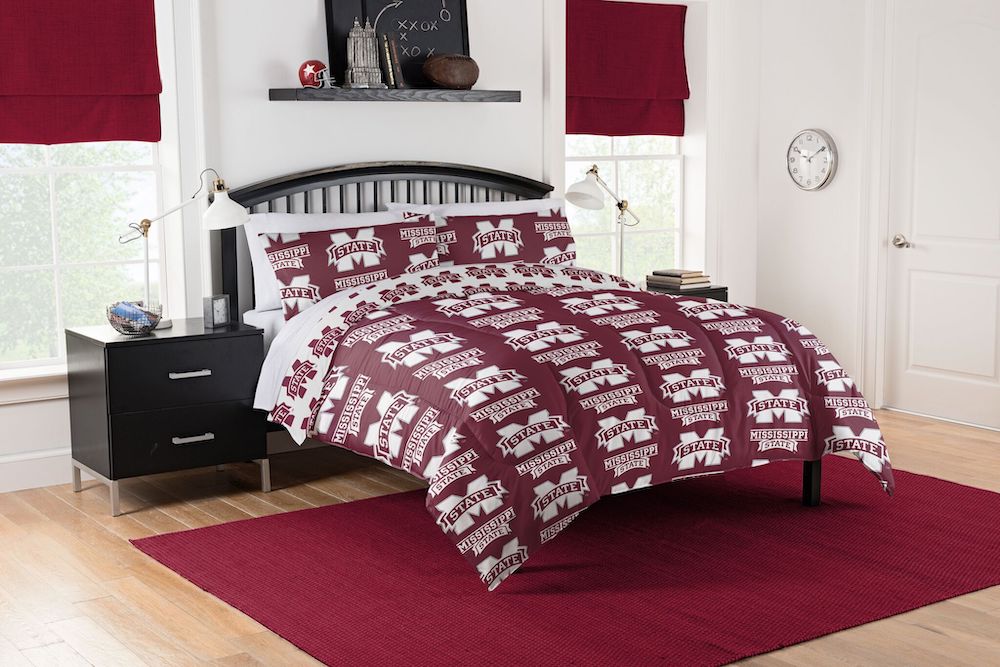 Mississippi State Bulldogs FULL Bed in a Bag Set