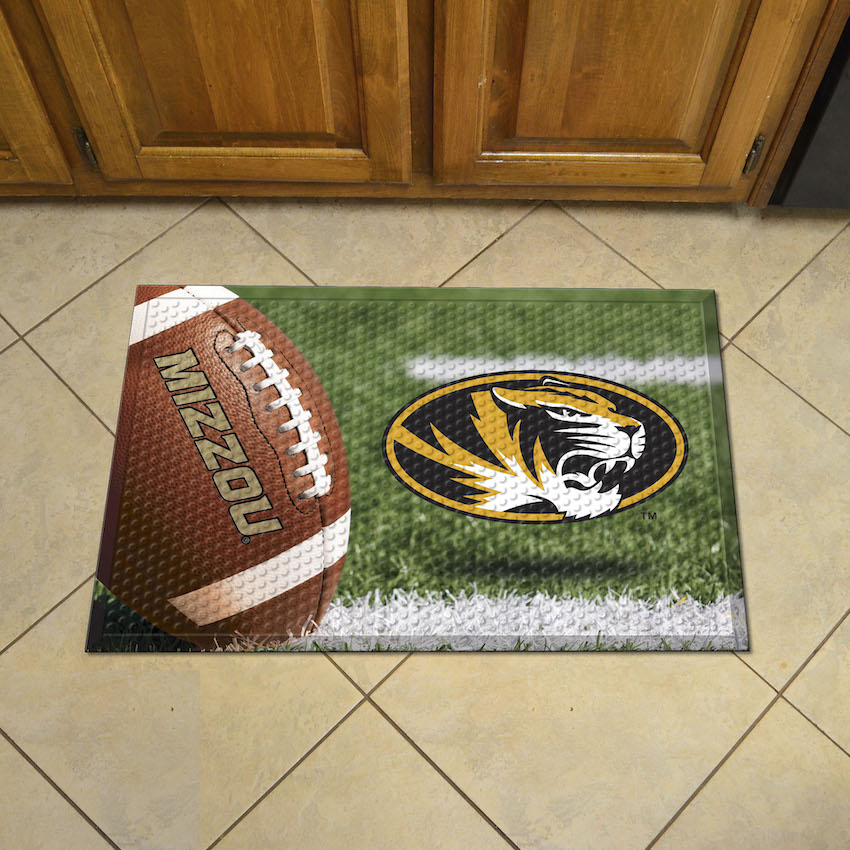 Missouri Tigers Ball Style SCRAPER Door Mat