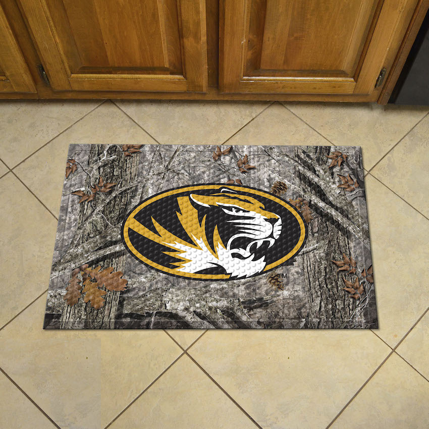 Missouri Tigers Camo Style SCRAPER Door Mat