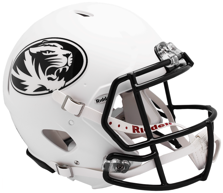 Missouri Tigers SPEED Revolution Authentic Football Helmet - WHITE
