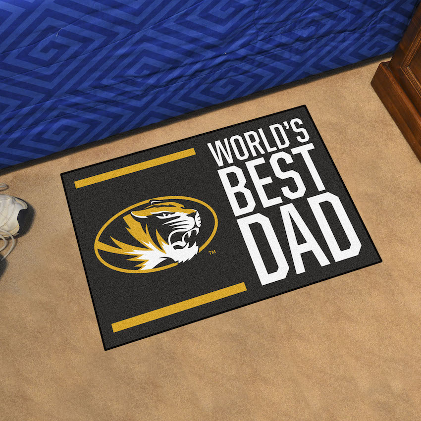 Missouri Tigers 20 x 30 WORLDS BEST DAD Floor Mat