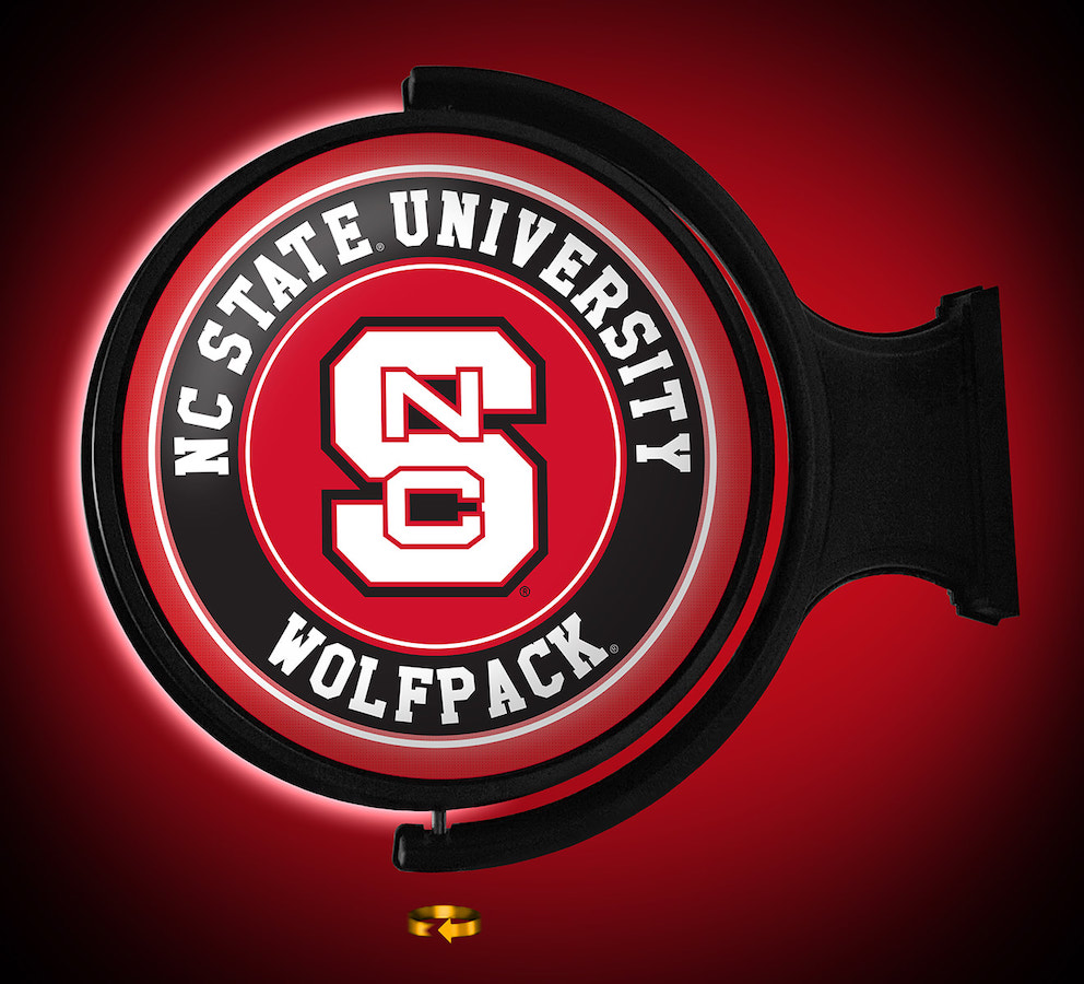 NC State Wolfpack LED Rotating Wall Sign ~ PRIMARY