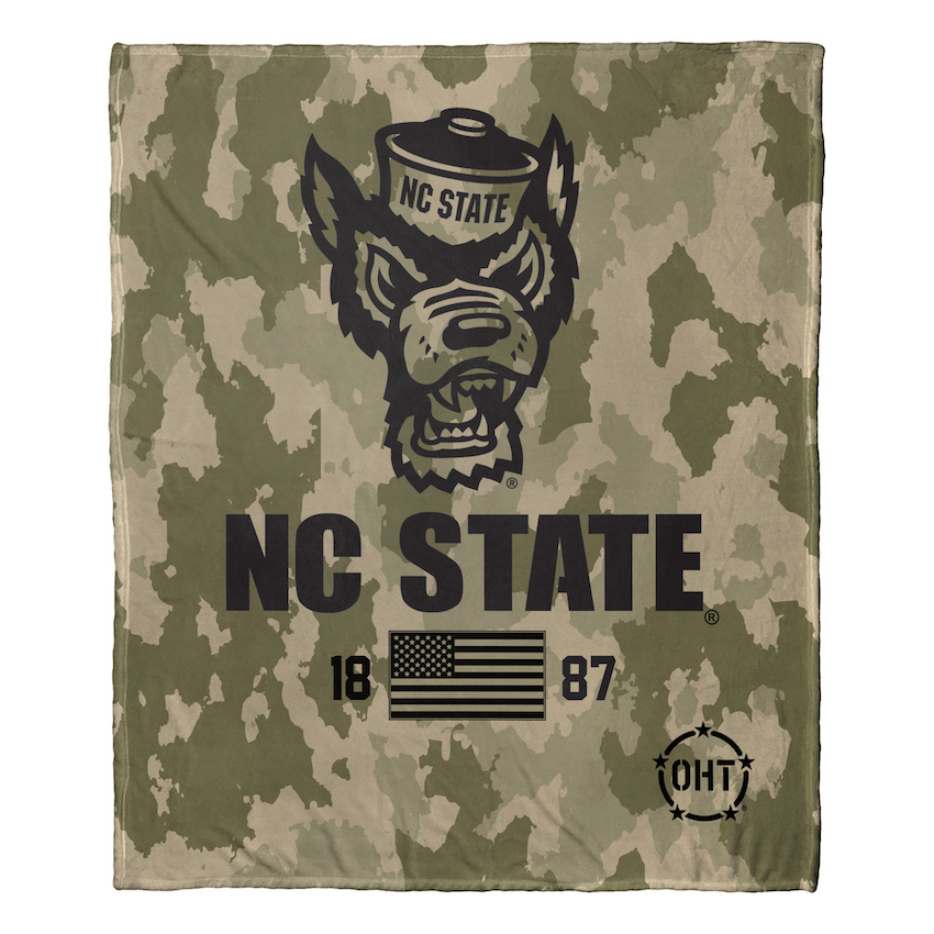 NC State Wolfpack OHT Special OPS Silk Touch Throw Blanket