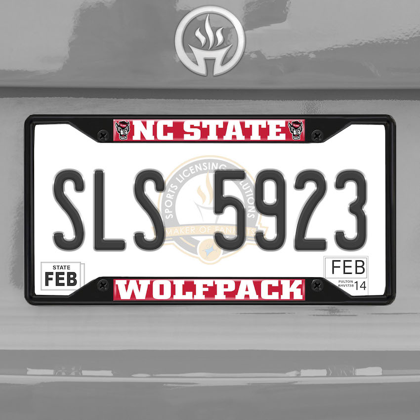 NC State Wolfpack Black License Plate Frame