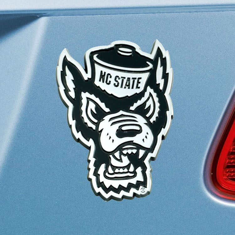 NC State Wolfpack Metal Auto Emblem