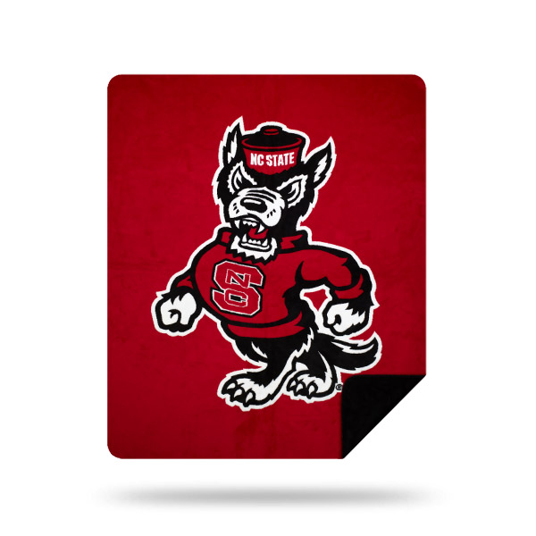 NC State Wolfpack DENALI Silver Knit Throw