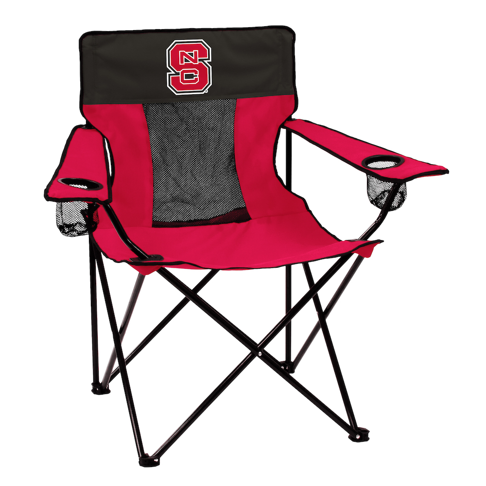 NC State Wolfpack ELITE logo folding camp style chair
