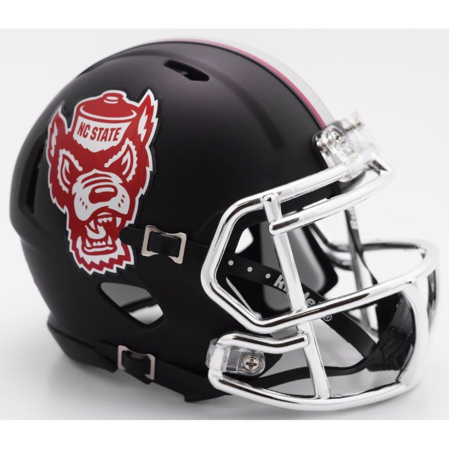 NC State Wolfpack NCAA Mini SPEED Helmet by Riddell - ALT