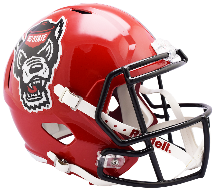 NC State Wolfpack SPEED Replica Football Helmet - RED