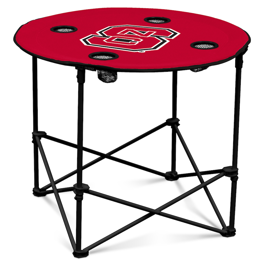 NC State Wolfpack Round Tailgate Table