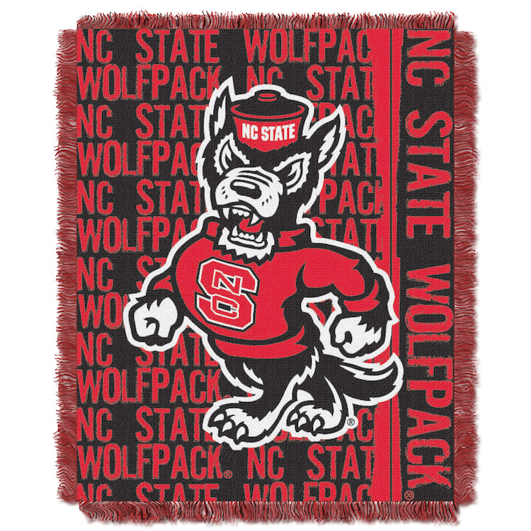 NC State Wolfpack Double Play Tapestry Blanket 48 x 60
