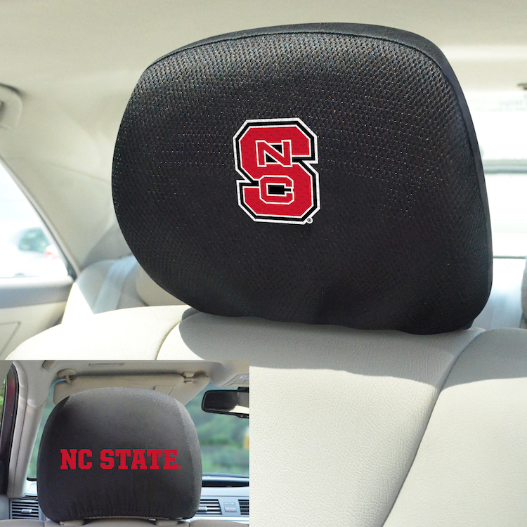 NC State Wolfpacks Head Rest Covers