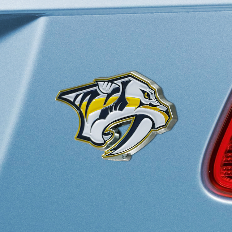 Nashville Predators Color Metal Auto Emblem