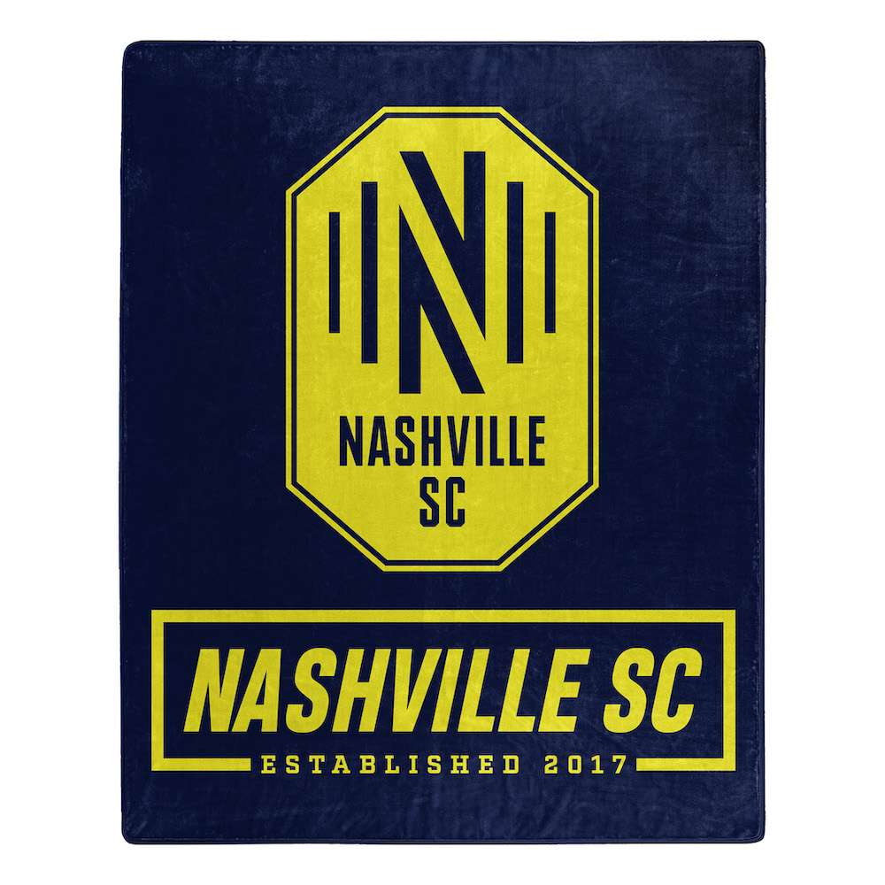 Nashville SC Plush Fleece Raschel Blanket 50 x 60