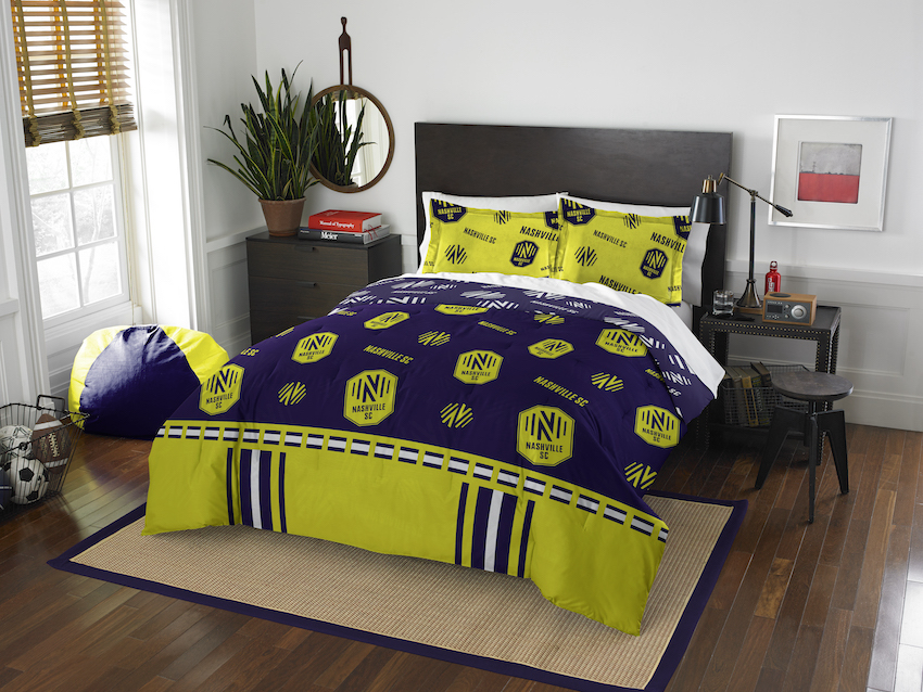 Nashville SC QUEEN/FULL size Comforter and 2 Shams