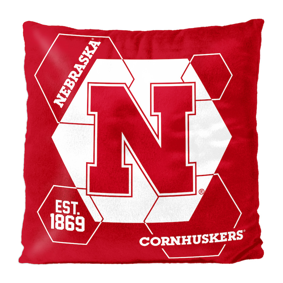 Nebraska Cornhuskers Velvet REVERSE Pillow