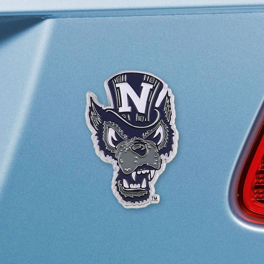 Nevada Wolfpack Color Metal Auto Emblem
