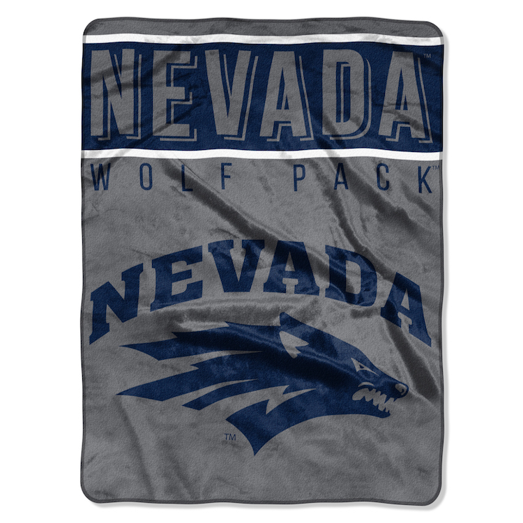Nevada Wolfpack Large Plush Fleece OVERTIME 60 x 80 Blanket