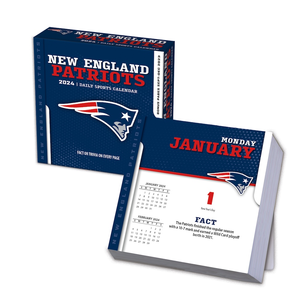 New England Patriots 2024 NFL Page-A-Day Box Calendar