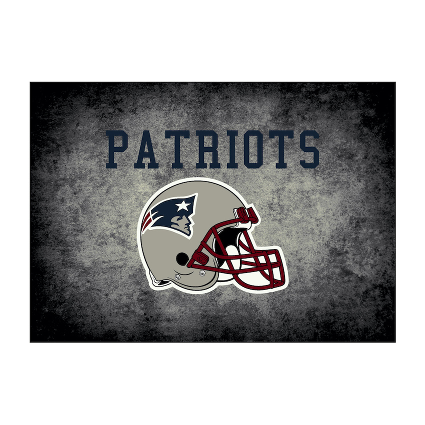 New England Patriots 6 X 8 DISTRESSED Rug