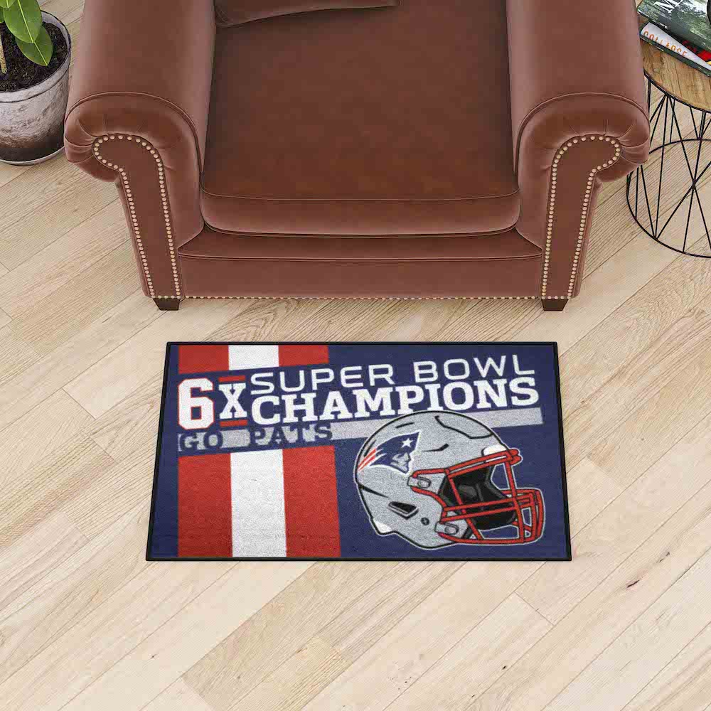 New England Patriots DYNASTY Floor Mat - 34 x 43 inch All Star style