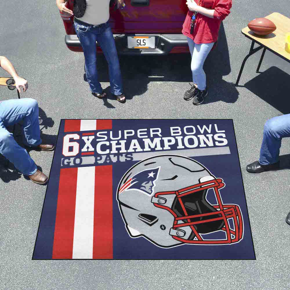 New England Patriots DYNASTY Floor Mat - 60 x 72 inch Tailgater style
