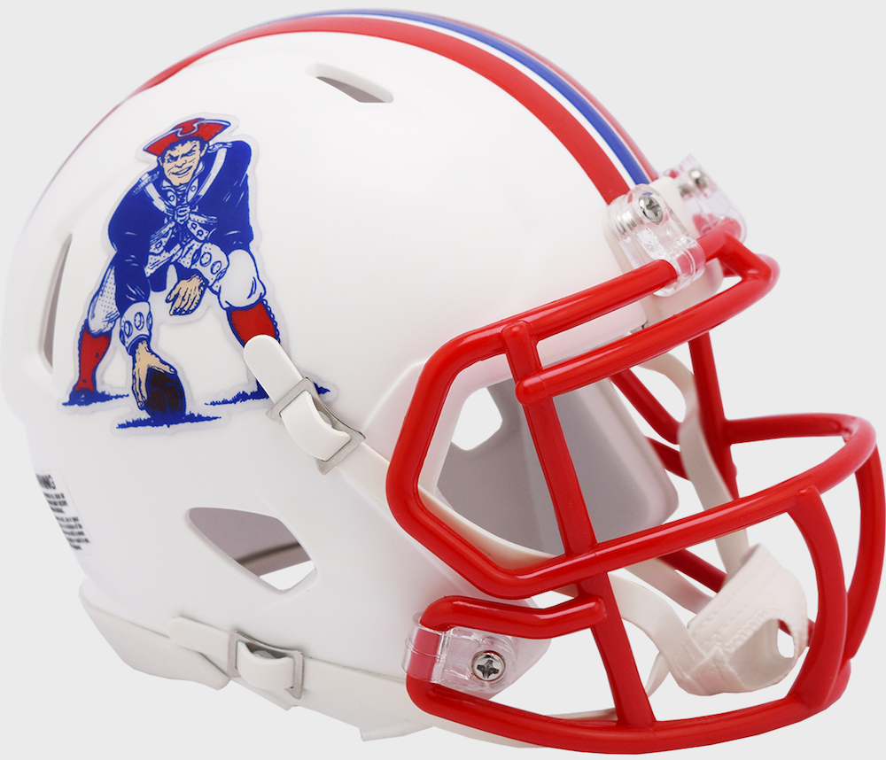 New England Patriots NFL Throwback 1990-1992 Mini Helmet