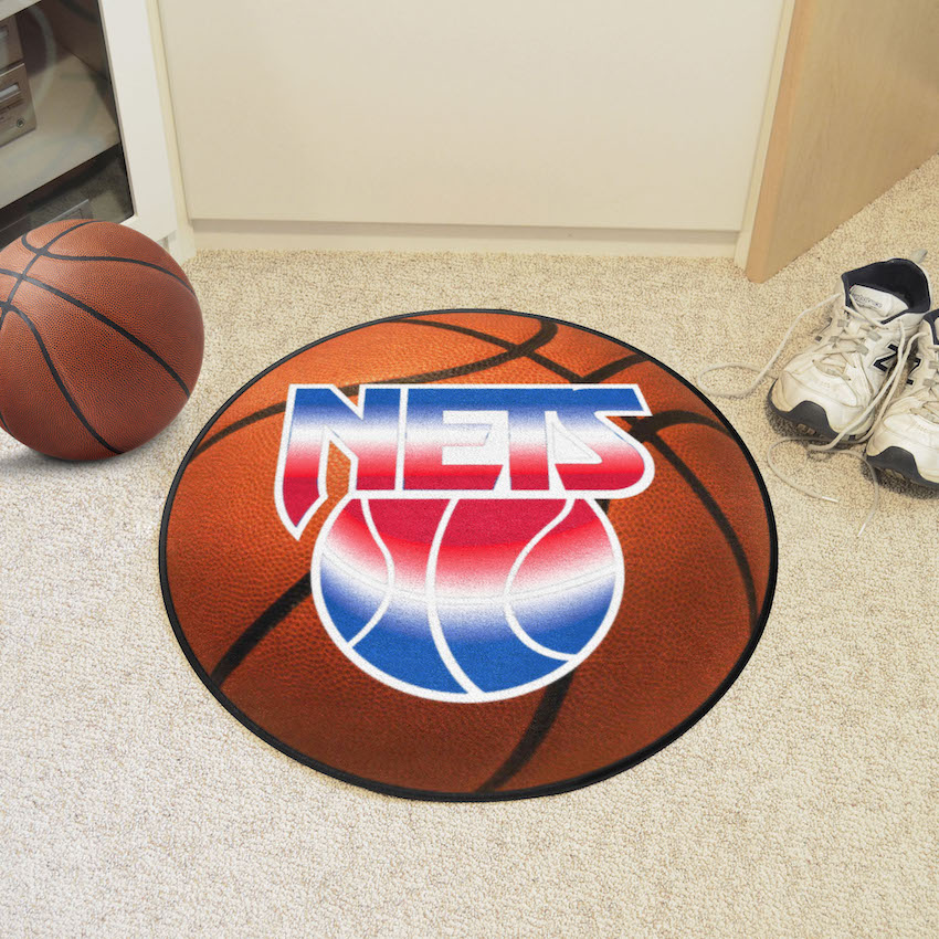 New Jersey Nets Vintage Basketball Mat - Throwback Logo