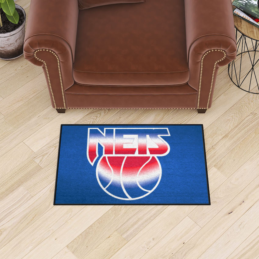 New Jersey Nets Vintage 20 x 30 STARTER Floor Mat - Throwback Logo