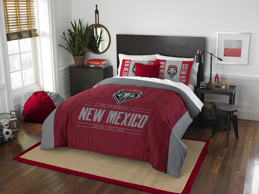 New Mexico Lobos QUEEN/FULL size Comforter and 2 Shams