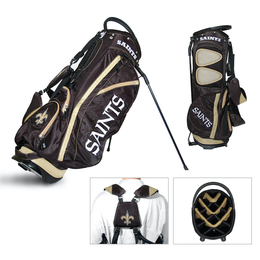 New Orleans Saints Fairway Carry Stand Golf Bag