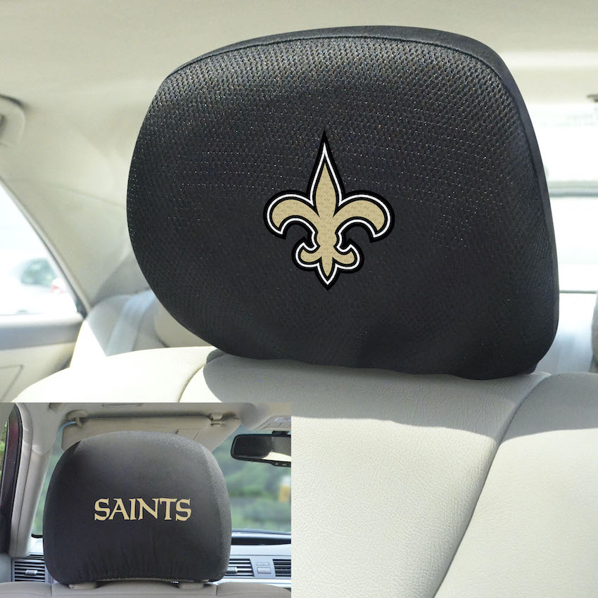 New Orleans Saints Head Rest Covers