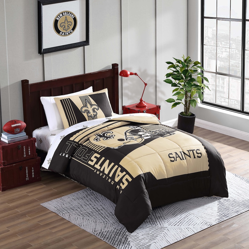 New Orleans Saints TWIN Bed in a Bag Set
