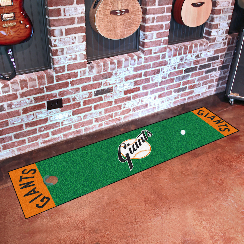 New York Baseball Giants MLBCC Vintage 18 x 72 in Putting Green Mat with Throwback Logo
