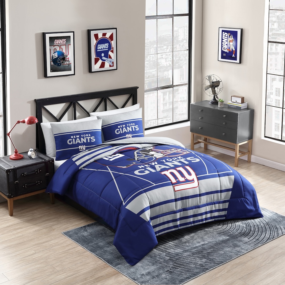 New York Giants QUEEN/FULL size Comforter and 2 Shams