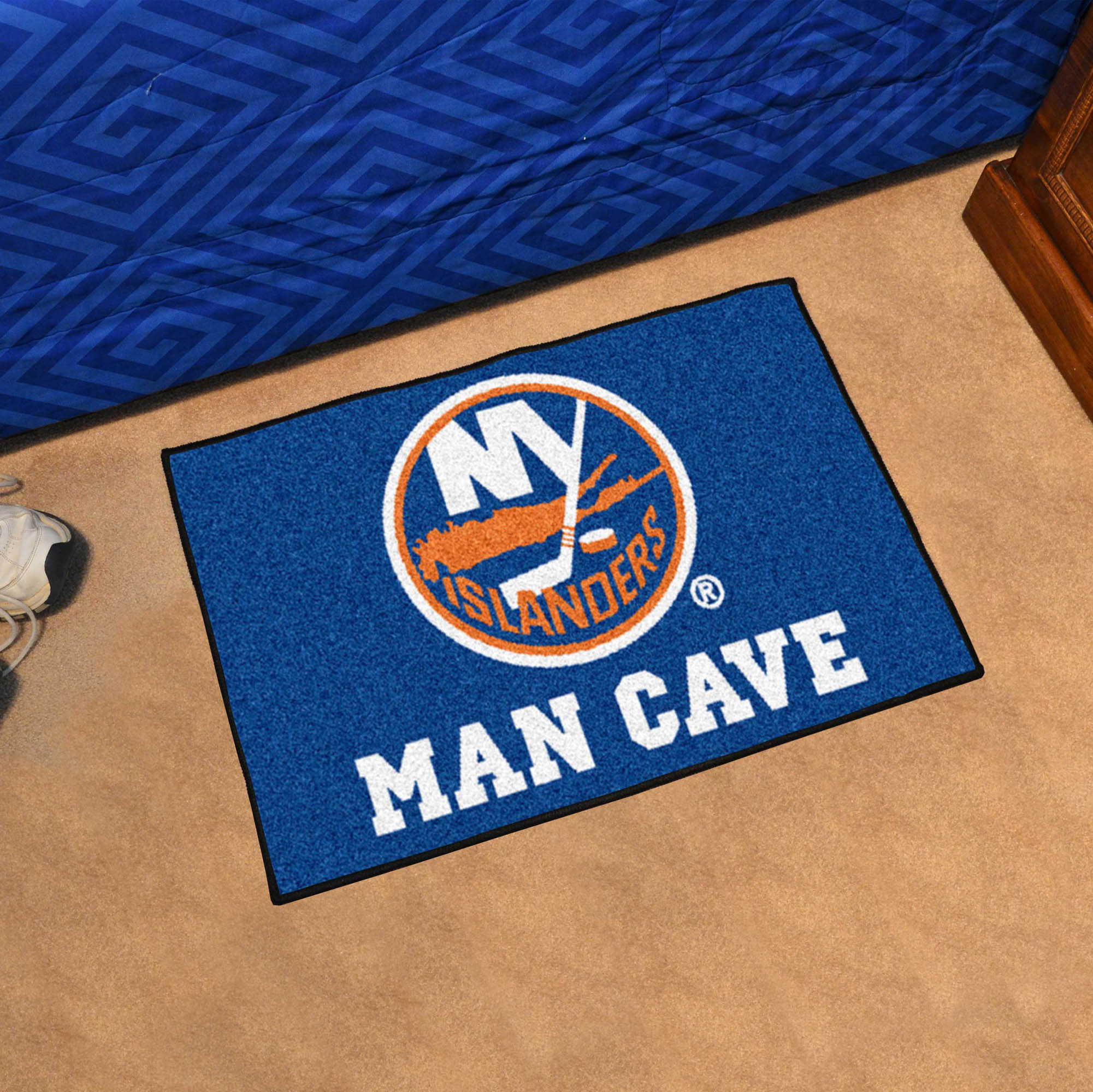 New York Islanders MAN CAVE 20 x 30 STARTER Floor Mat