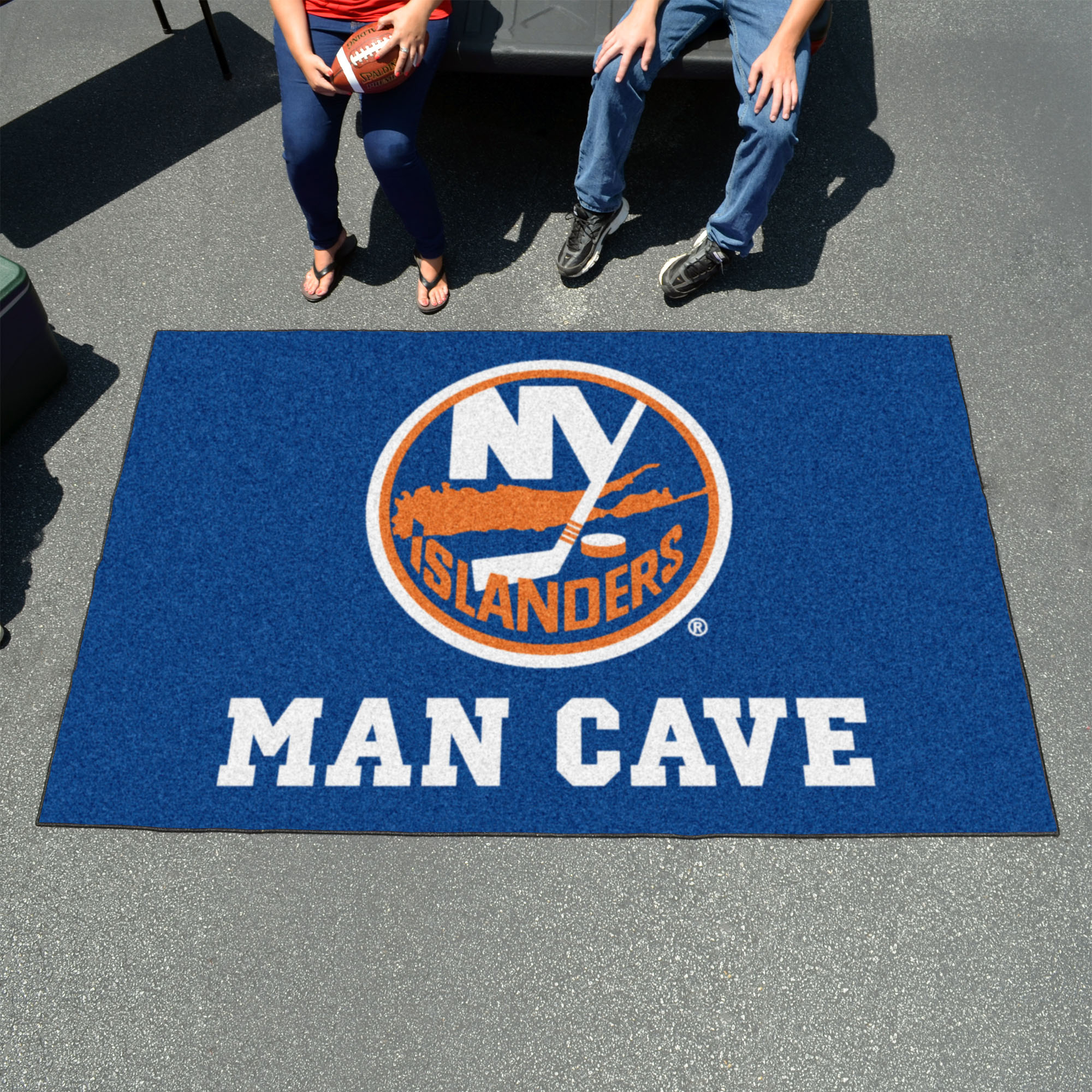New York Islanders UTILI-MAT 60 x 96 MAN CAVE Rug
