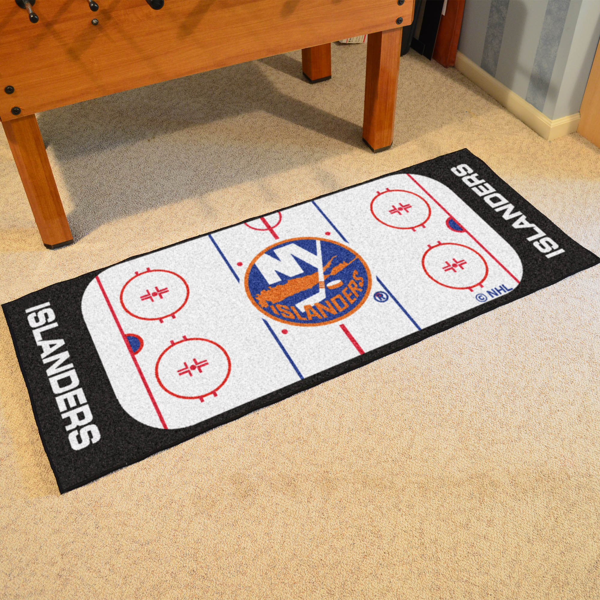 New York Islanders 30 x 72 Hockey Rink Carpet Runner
