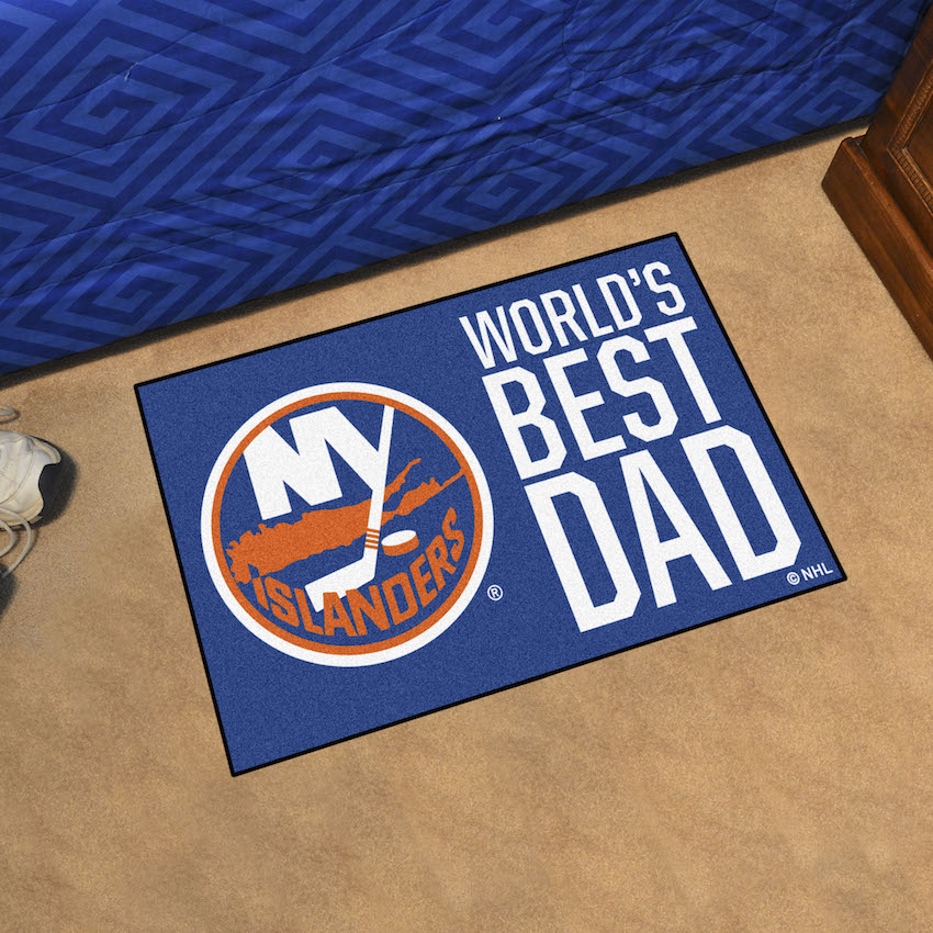 New York Islanders 20 x 30 WORLDS BEST DAD Floor Mat