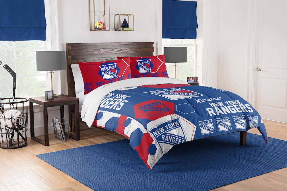 New York Rangers QUEEN/FULL size Comforter and 2 Shams