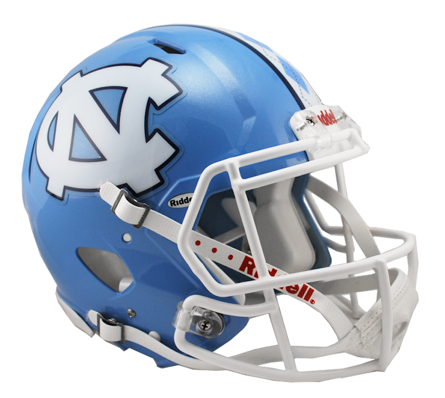 North Carolina Tar Heels SPEED Revolution Authentic Football Helmet - WHITE